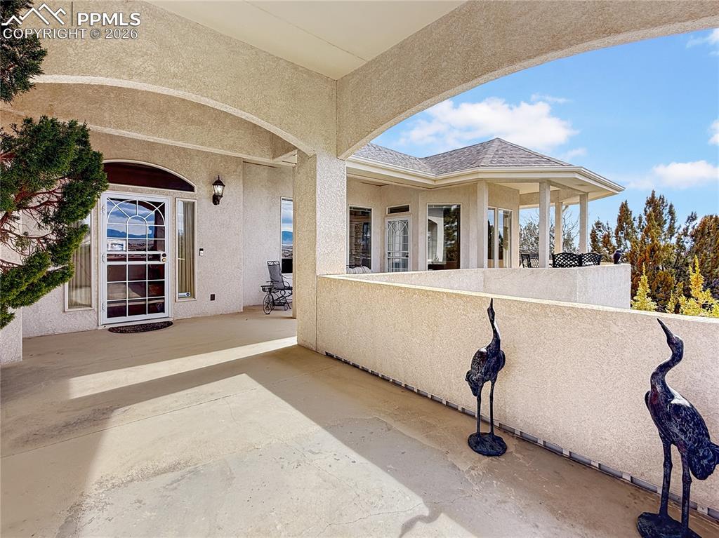 Caption: Grand entrance