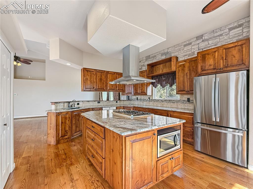 Image 13 of 50: Beautiful Alder Cabinets