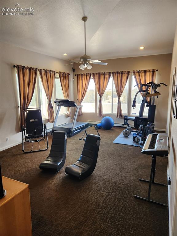 Image 32 of 50: furnished Exercise/bonus room