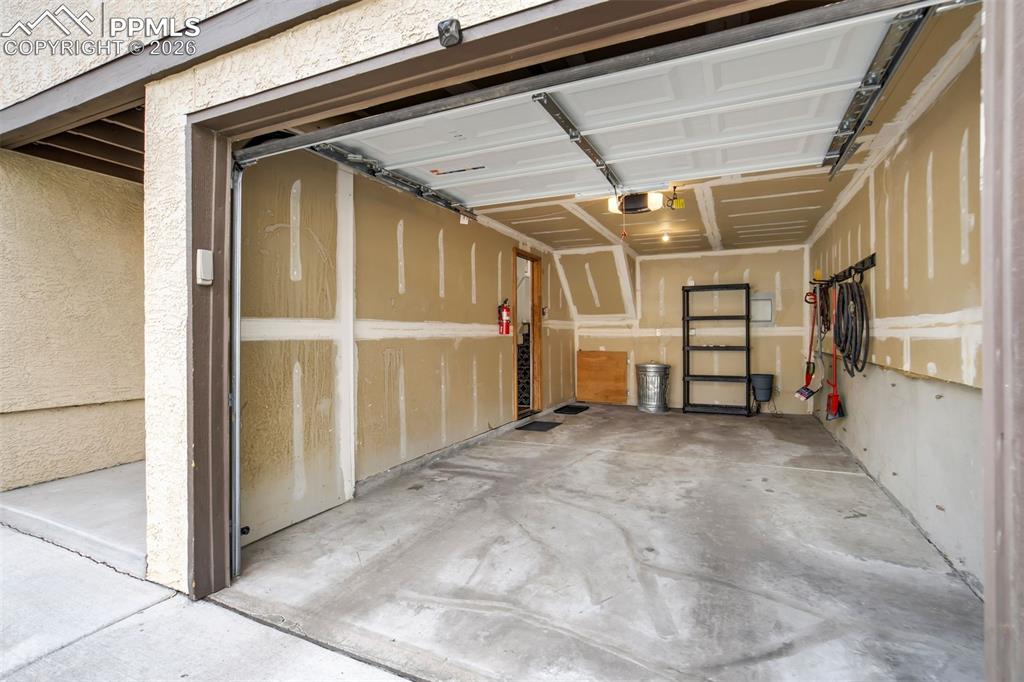 Image 32 of 39: Oversized one car garage. 