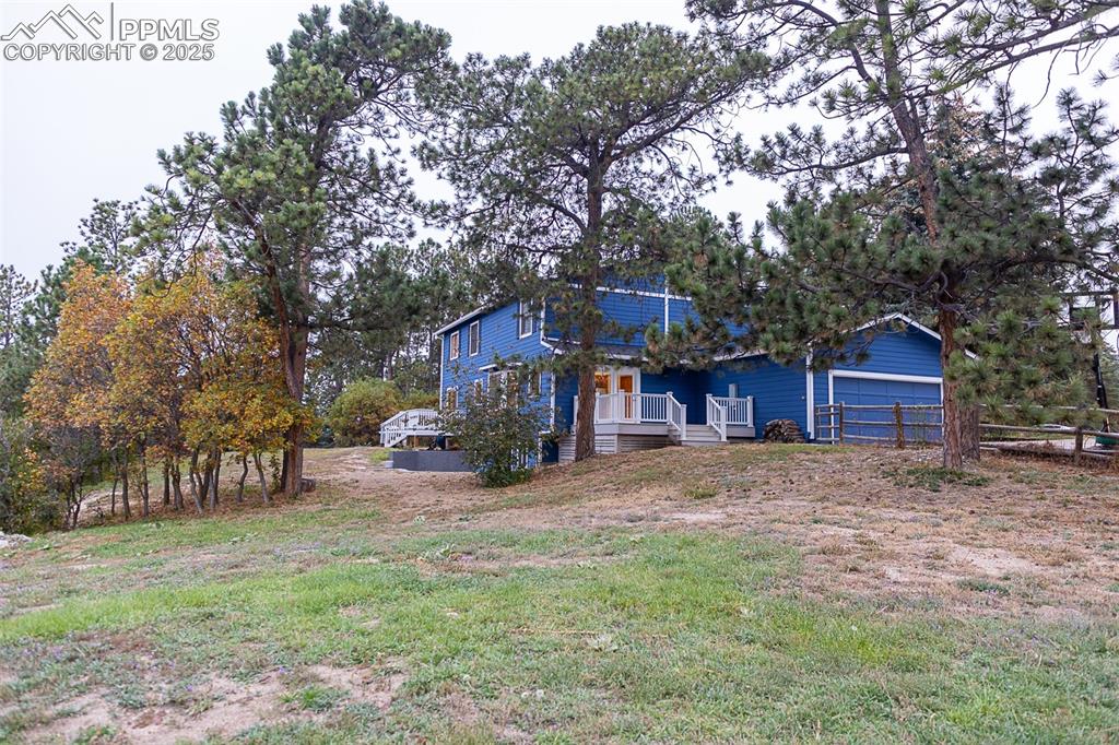Image 45 of 47: Large lot looking towards home.
