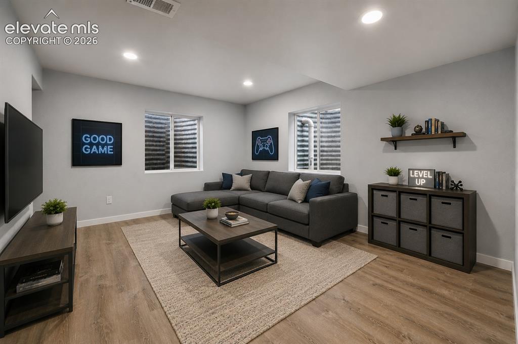 Image 12 of 17: basement family room