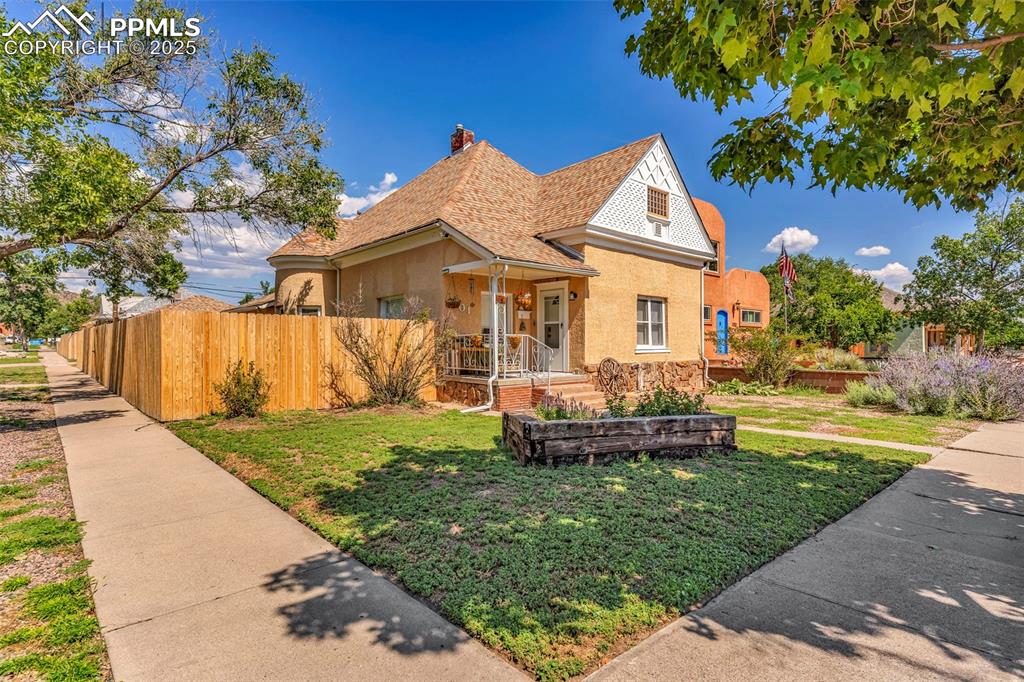 Caption: Front of Structure