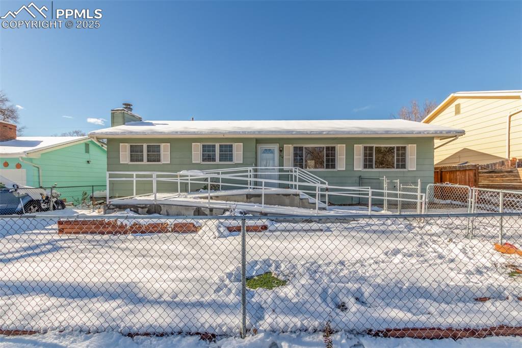 Caption: Front of Structure