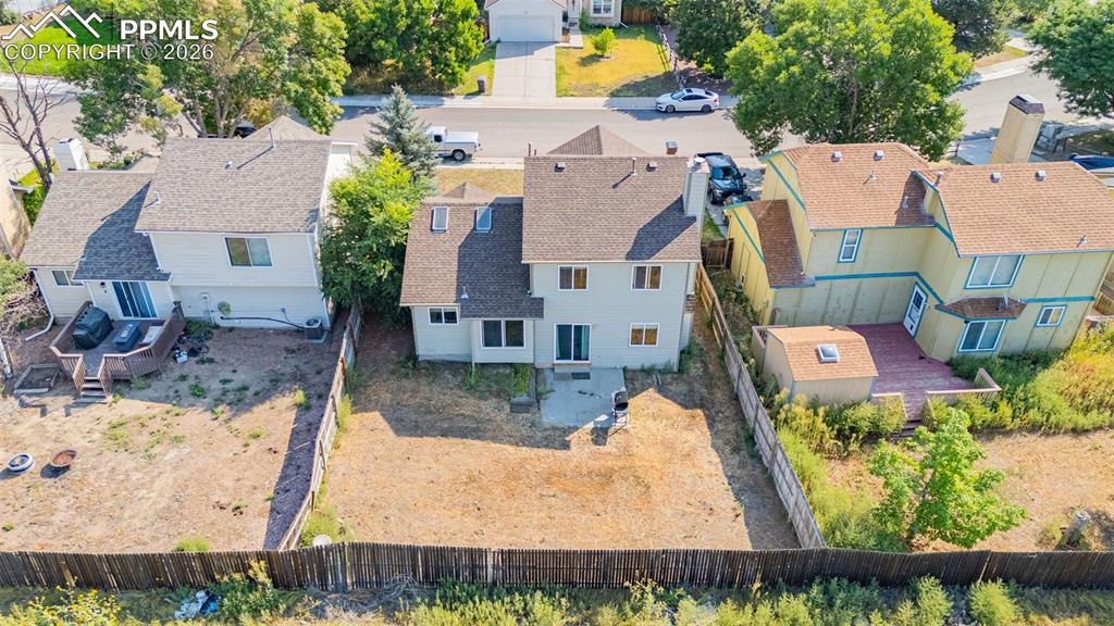 Image 25 of 30: Aerial perspective of suburban area