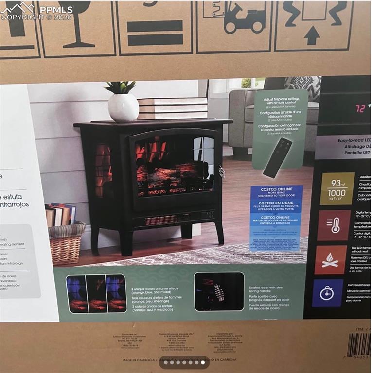 Image 31 of 31: The old fireplace is being replaced with this Beauty