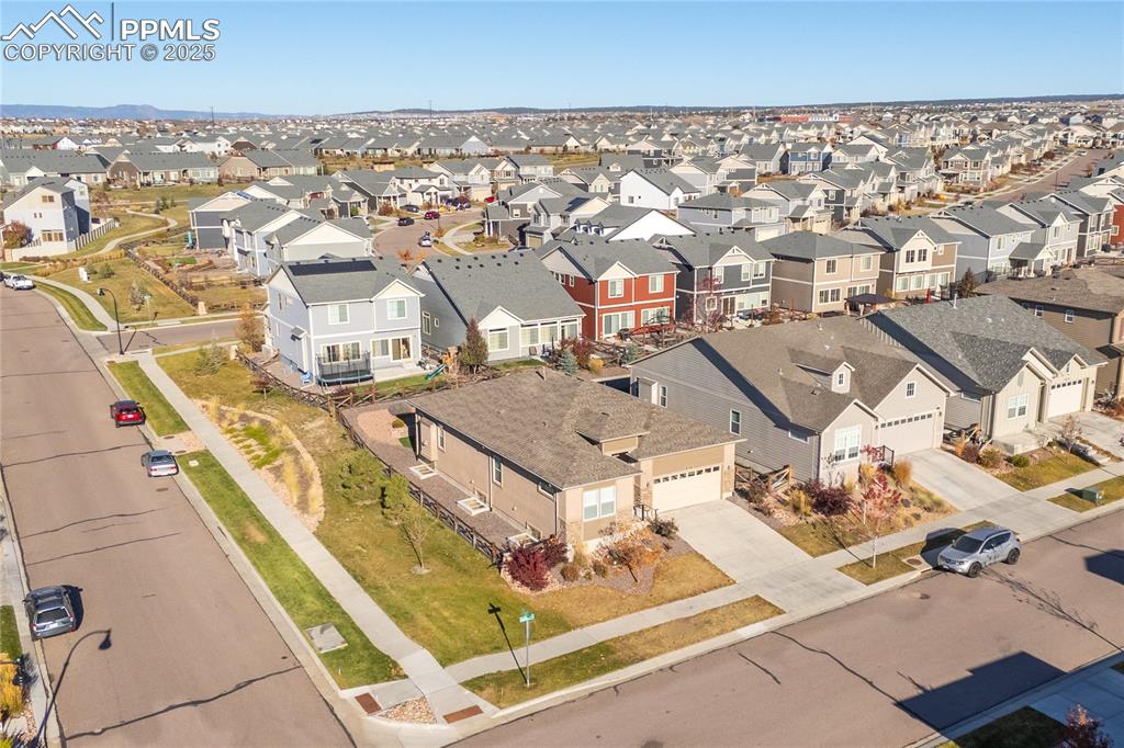 Image 47 of 50: Aerial view of residential area