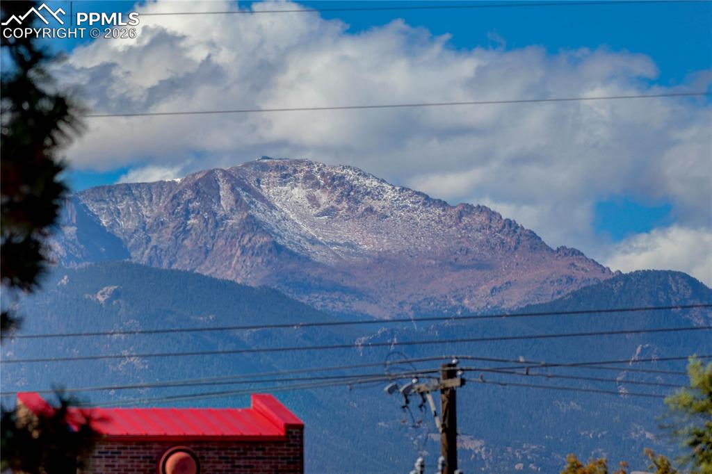 Image 17 of 21: Pikes Peak visible from back of lot