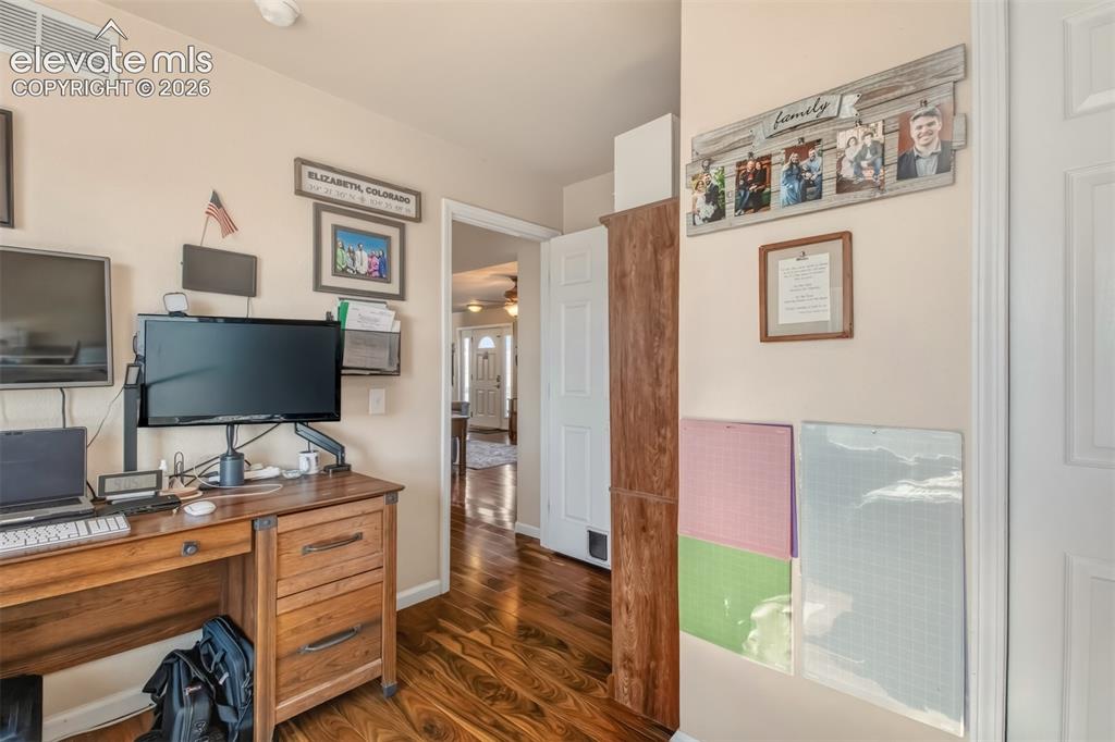 Image 19 of 43: Alternate view of additional bedroom on main level, currently being used as