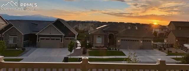 Image 34 of 34: Gorgeous Pikes Peak and Sunset from front balcony