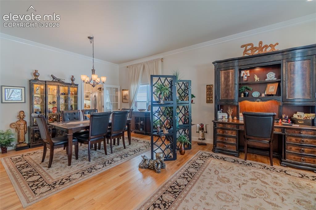 Image 9 of 47: Formal dining area with access to the kitchen.