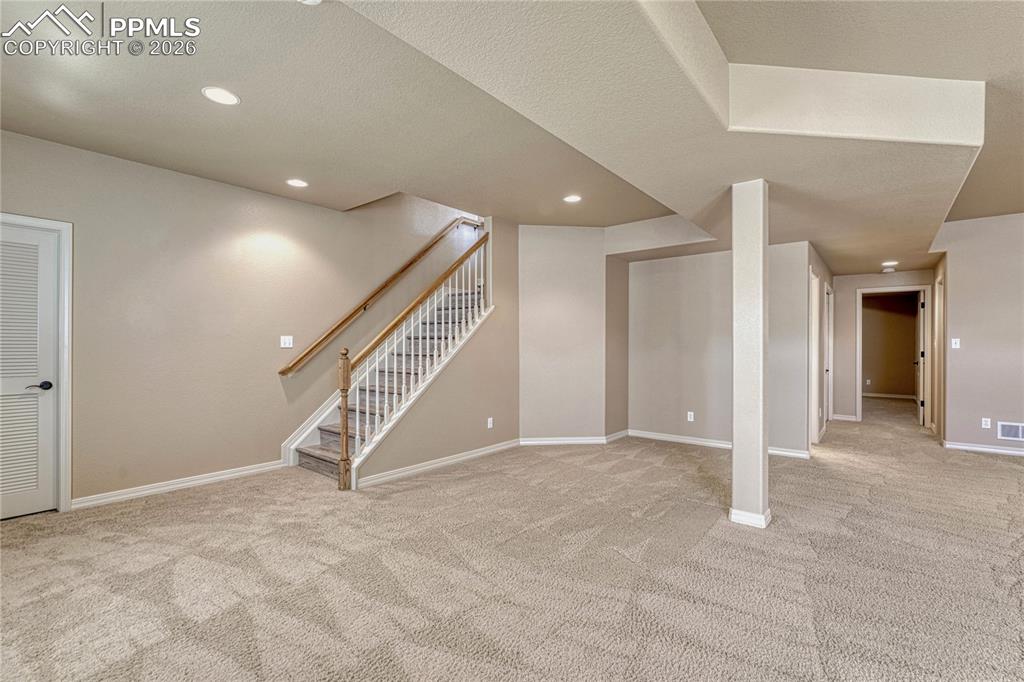 Image 34 of 50: The enormous downstairs space is a blank canvas, ready to become the ultima