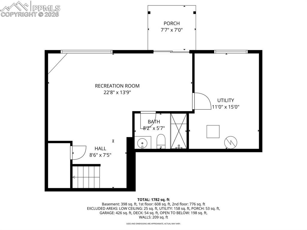 Image 43 of 46: Finished Basement