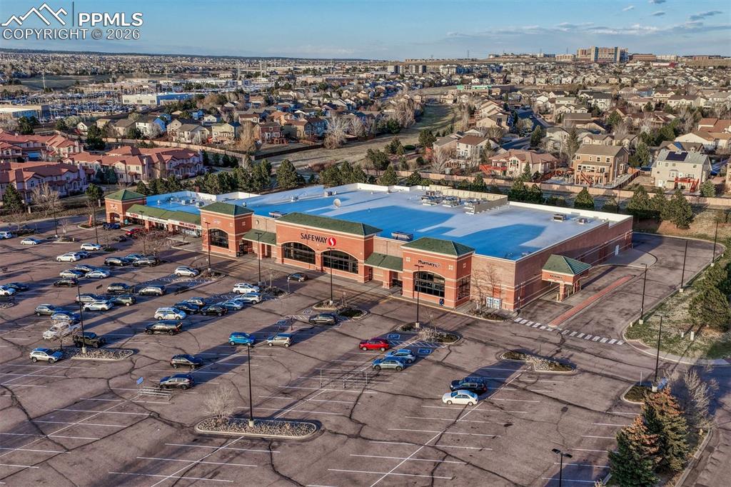 Image 45 of 46: Safeway grocery, sandwich shop, fitness club and car wash just west of your