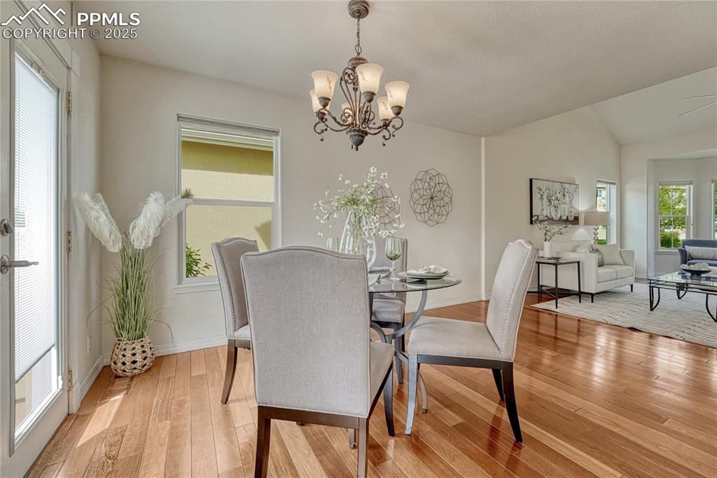Image 9 of 47: Enjoy morning and evening meals with an amazing view overlooking the creek