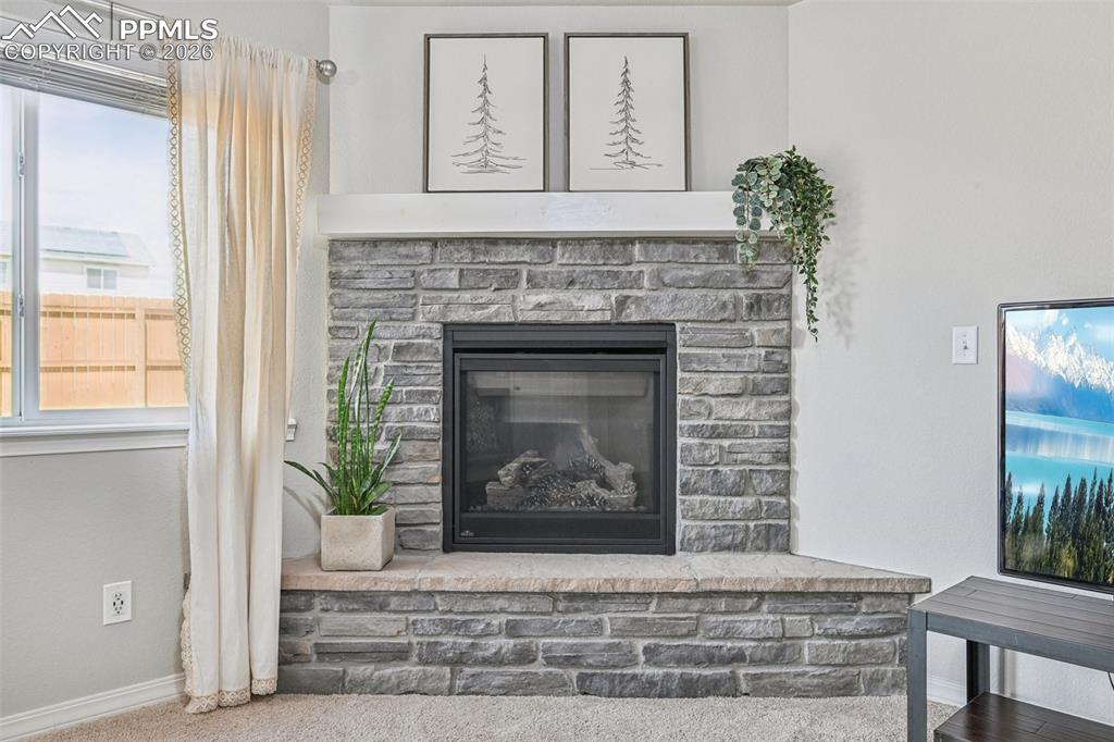 Image 16 of 50: Fireplace