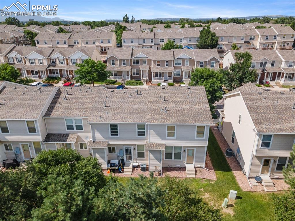 Image 33 of 38: Aerial view of residential area