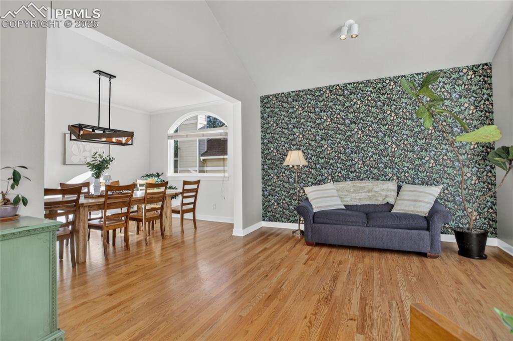 Image 10 of 47: 2022 the first two floors received new trim, doors, paint, light fixtures,