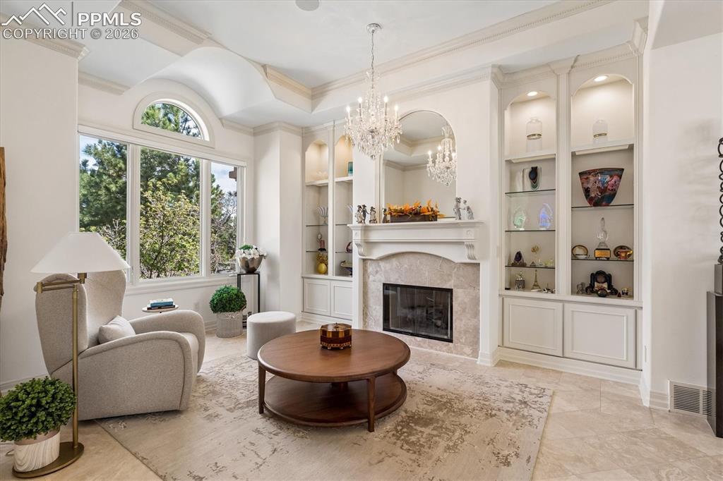 Image 9 of 47: Separate sitting room/library