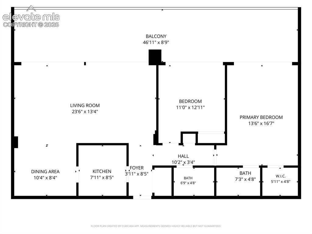 Image 24 of 24: 2 bedrooms, 2 baths and access to the balcony from all rooms!