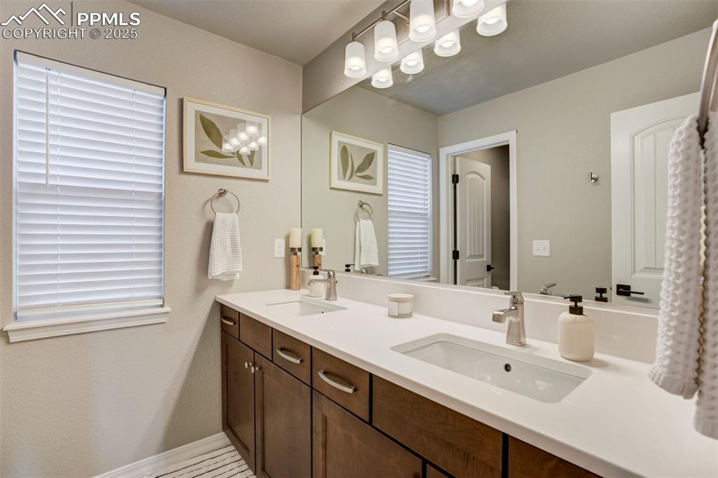 Image 26 of 50: Full secondary bathroom upstairs. 