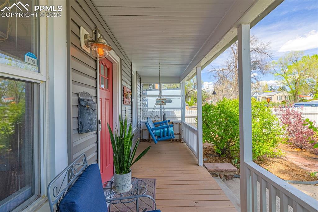 Image 3 of 41: Front porch mornings start right here