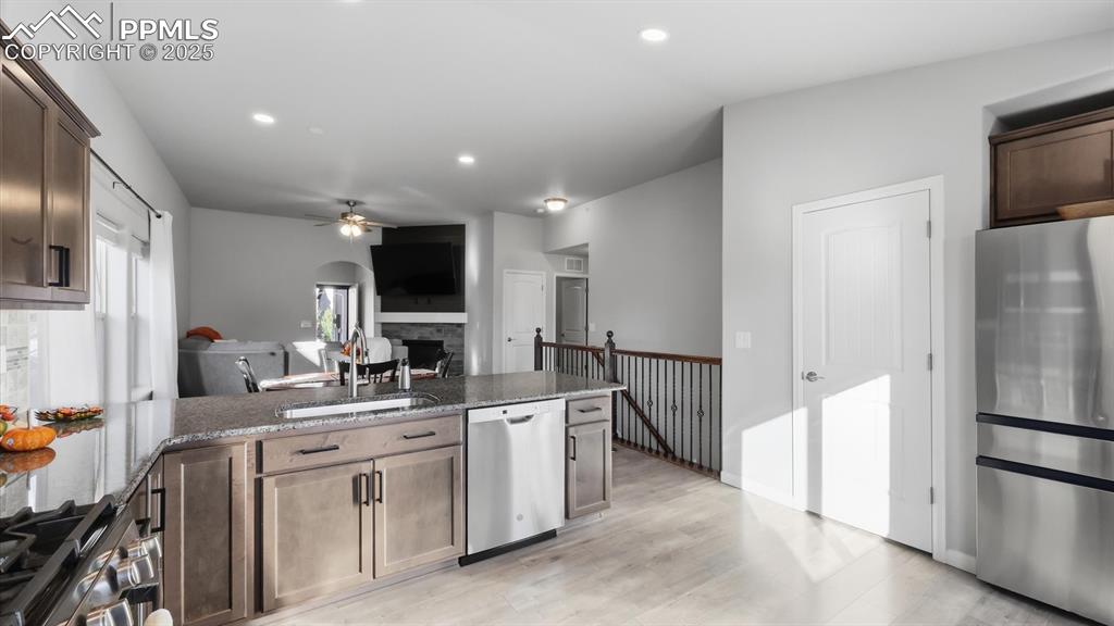 Image 18 of 42: There is a pantry for convenient kitchen storage.