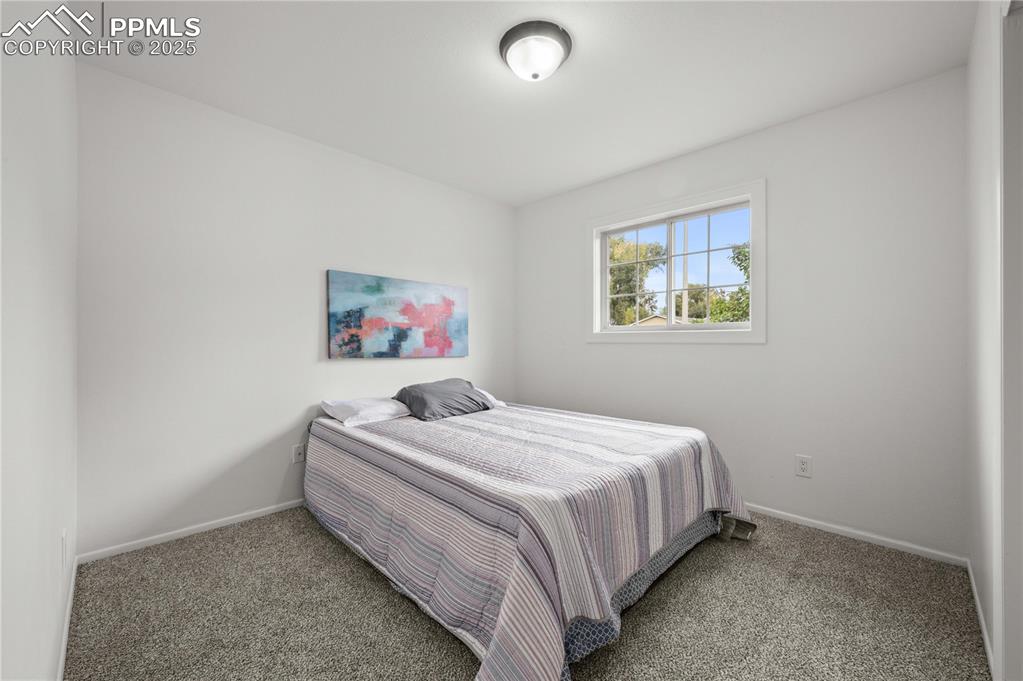 Image 16 of 31: large bedroom new paint and carpet