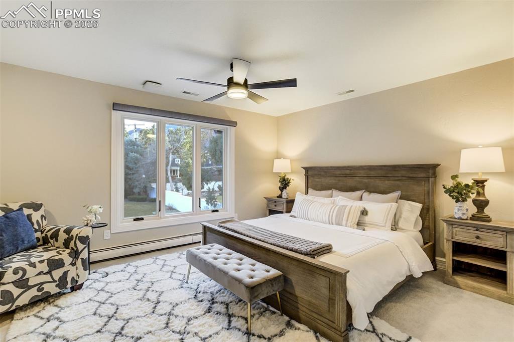Image 34 of 50: Upstairs Bedroom with Walk-in Closet