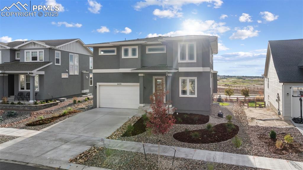 Image 3 of 41: New construction home with full landscaping and three car tandem garage!