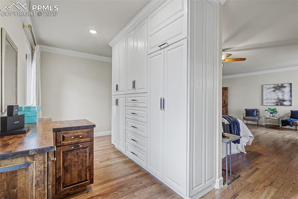 Image 16 of 49: Custom built additional storage space