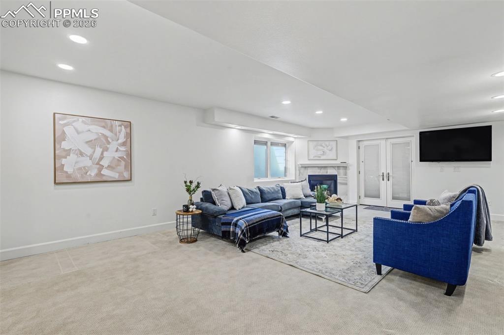 Image 33 of 49: Basement living room