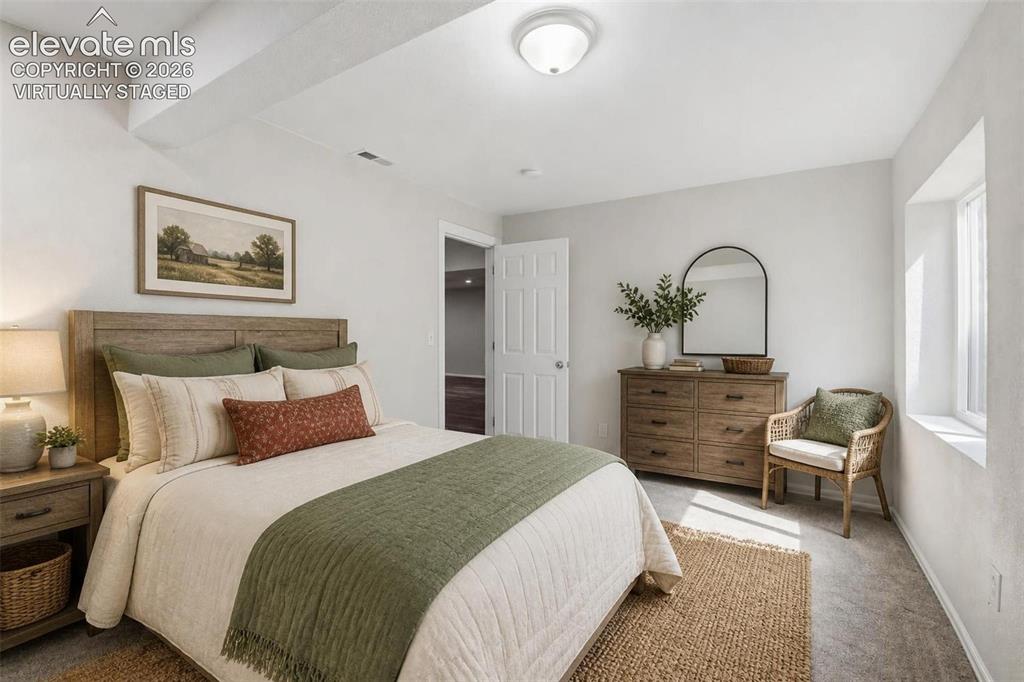 Image 38 of 50: Virtually Staged- Basement Bedroom #4