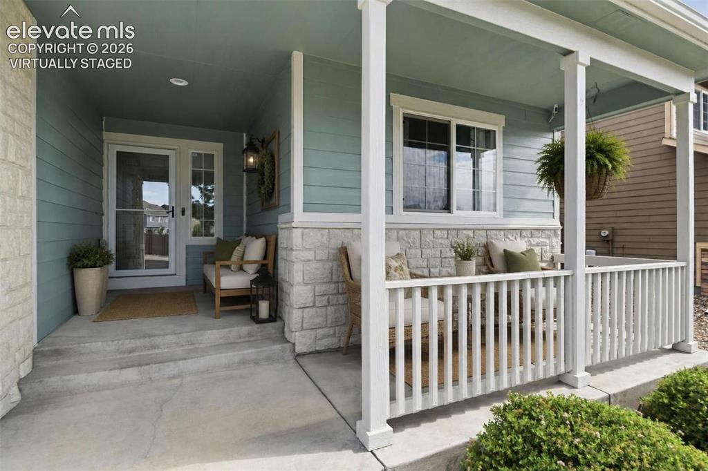 Image 4 of 50: Virtually Staged- Front porch