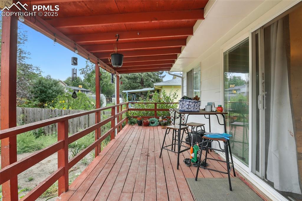 Image 31 of 35: View of wooden deck