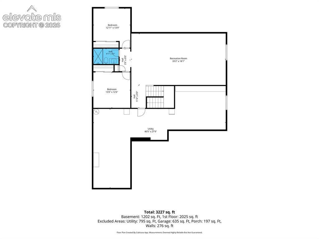 Image 38 of 46: Generous unfinished basement space offers abundant seasonal storage and the