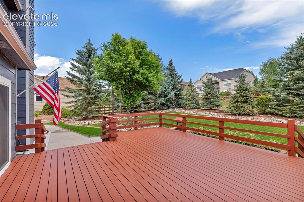 Image 37 of 47: This deck is HUGE!!!! This is a perfect place to have a patio table and you