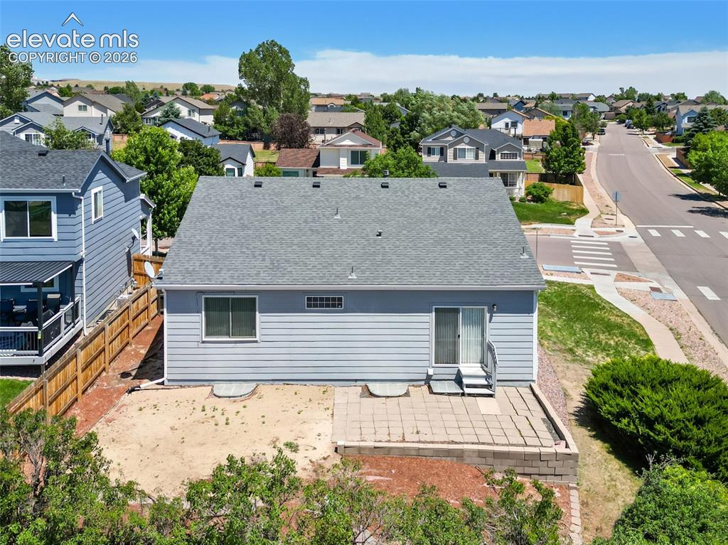 Image 29 of 46: Aerial View of the Back of the Home