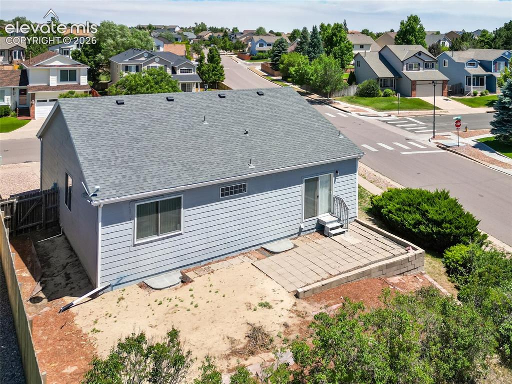 Image 30 of 46: Aerial View of the Back of the Home