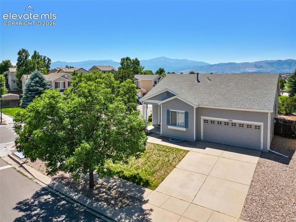 Image 45 of 46: Aerial View of the Front of the Home