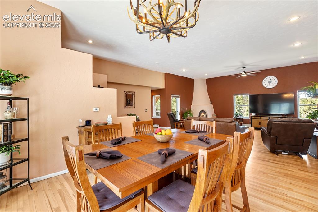 Image 12 of 40: Dining area flows seamlessly into the living room!