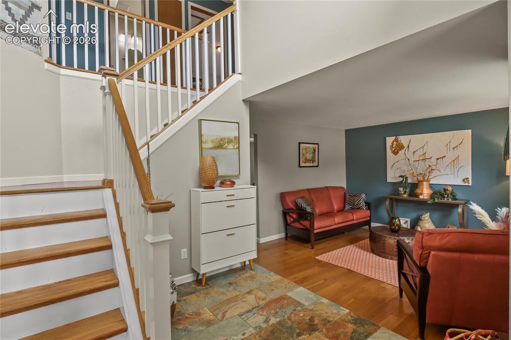 Image 3 of 50: Entry with view of living room