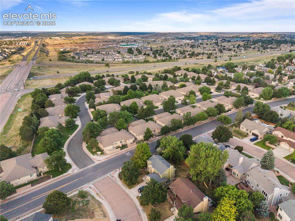 Image 38 of 41: Aerial view showcasing the mature Broadmoor Glen neighborhood