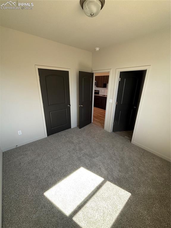 Image 13 of 13: Unfurnished bedroom with carpet flooring and baseboards