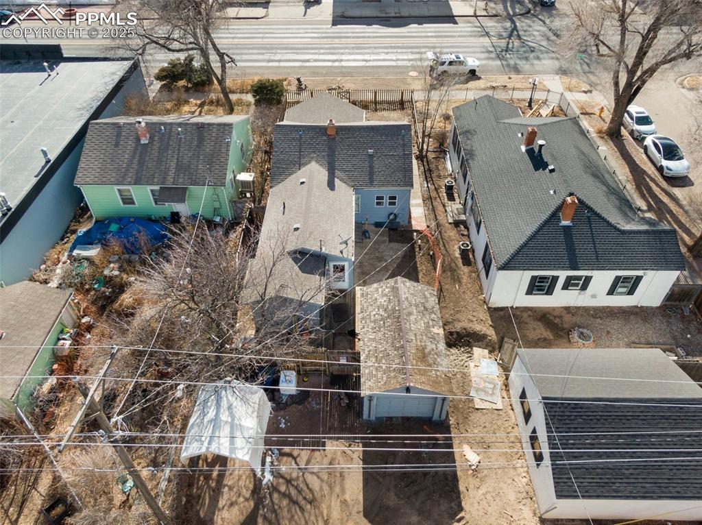 Image 19 of 22: View from above of property