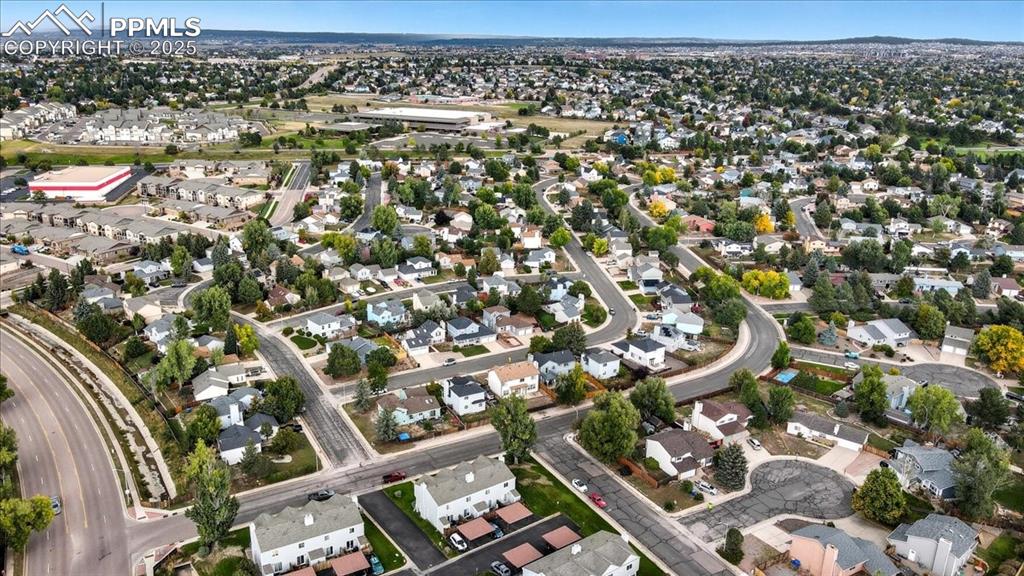 Image 30 of 34: Aerial overview of property