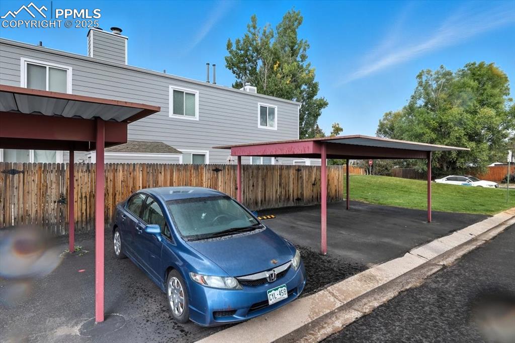 Image 33 of 34: View of covered parking lot