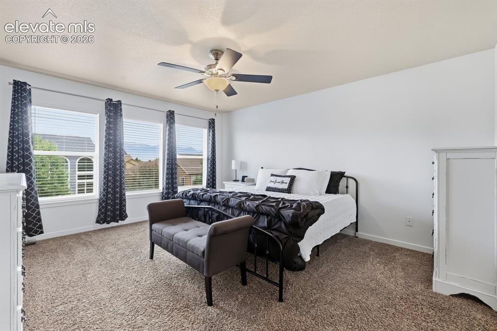 Image 16 of 50: Primary bedroom with mountain views