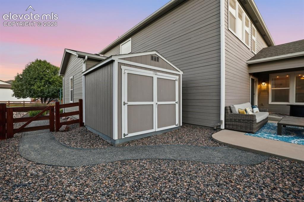 Image 40 of 50: storage shed which has electrical inside