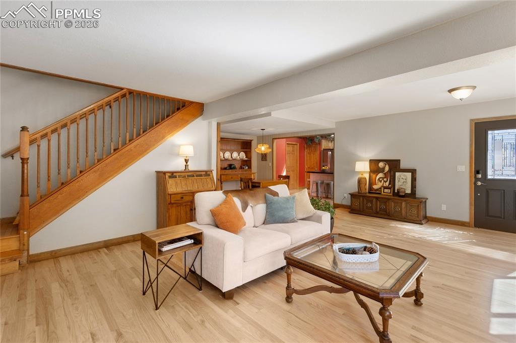 Image 3 of 50: Hard wood floors throughout! open concept, natural light so much space